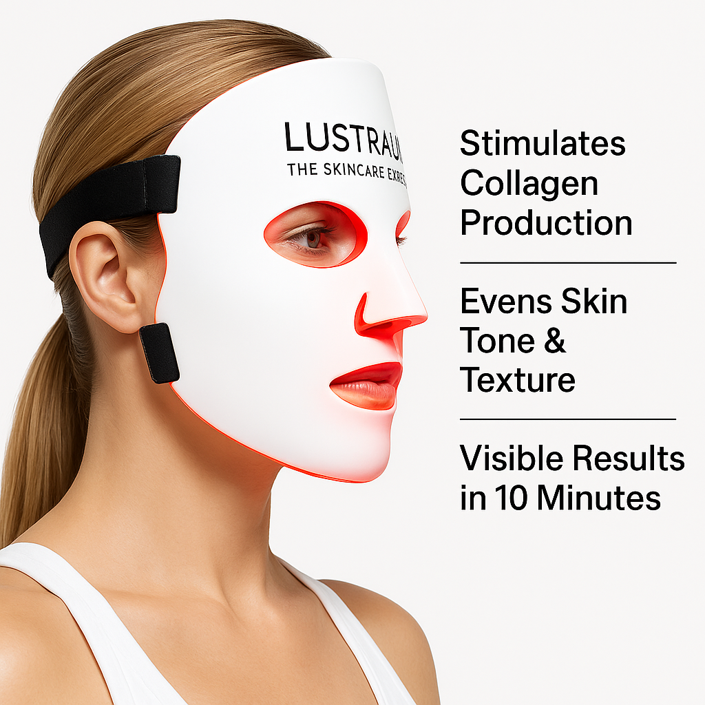 Lustraura CollagenBoost LED Face Mask – Advanced Anti‑Ageing