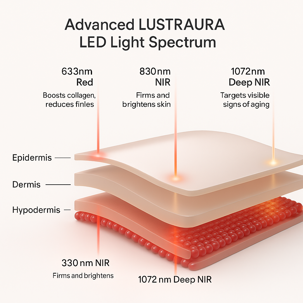 Lustraura CollagenBoost LED Face Mask – Advanced Anti‑Ageing
